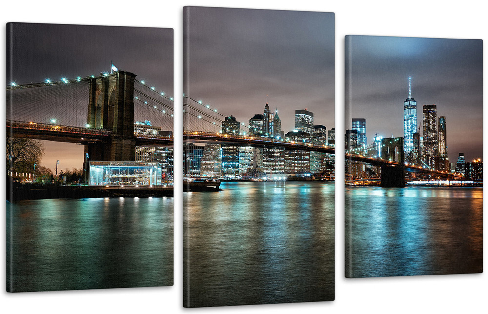 Модульна картина Нічне Місто Art-53_3 Київ - фото 1