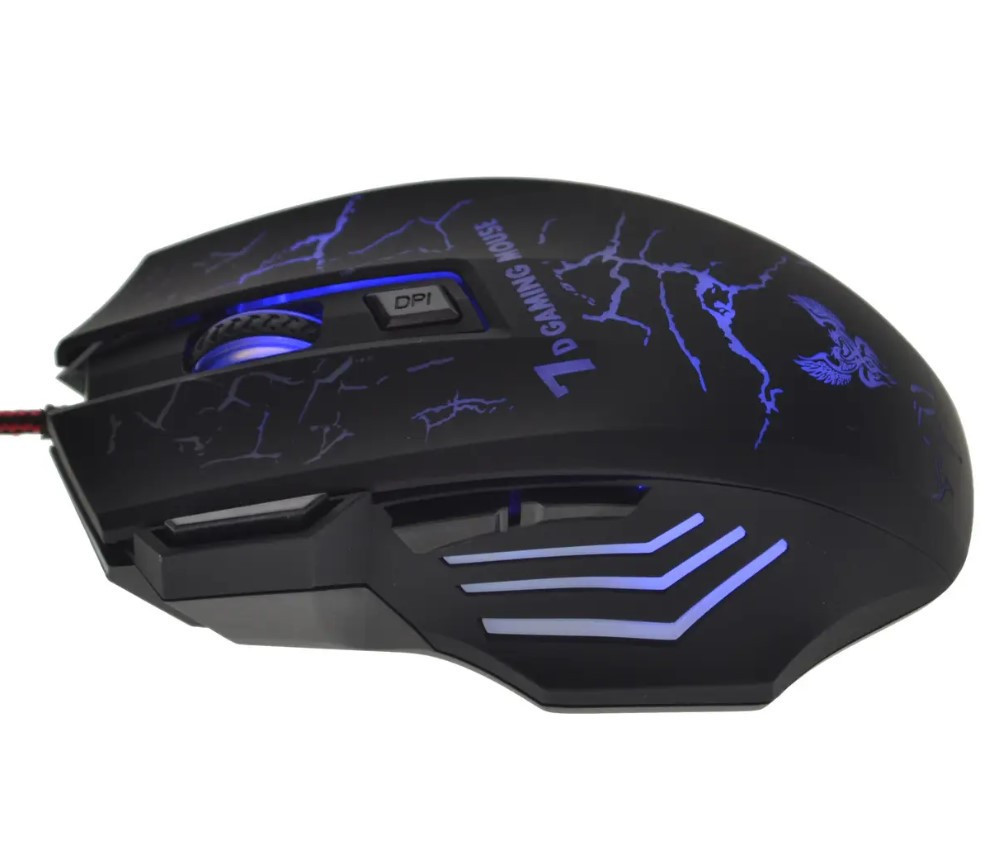 Мишка дротова ігрова Gaming Mouse X7 8890, чорна Вінниця - фото 4