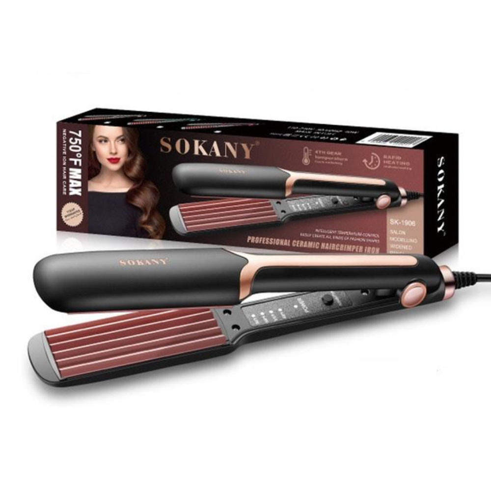 Плойка гофре для волос,40Вт,от сети,SK-1906 SBR Киев - изображение 1