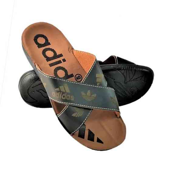 Чоловічі Шльопанці Тапочки Adidas Сланці Чорні Адідас (розміри: 41) Дніпро