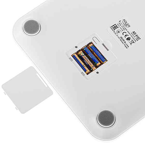 Ваги напольні Adler AD 8187 white електронні/ Smart/ 180кг/ 4хААА/ автовимкнення/ білі Винница