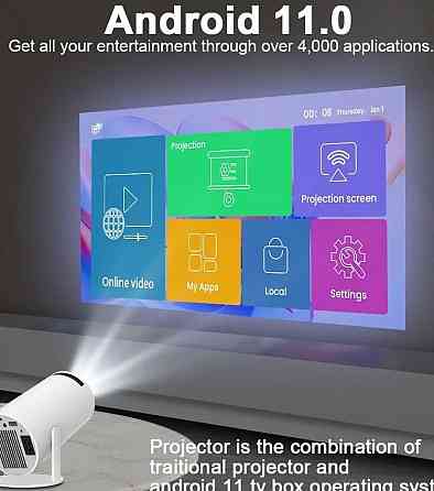 Проектор HY 300 Wi-Fi 6 Android 11 Bluetooth 130. Харьков