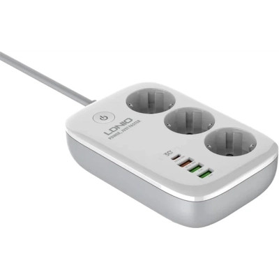 Сетевой фильтр питания LDNIO SEW3452 WiFi 3роз 3USB/1Type-C (SEW3452) Вінниця - фото 3