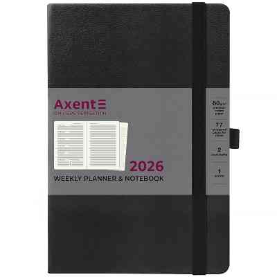Тижневик Axent датований 2026 Prime Strong 145х210, чорний (8507-26-01-A) Вінниця