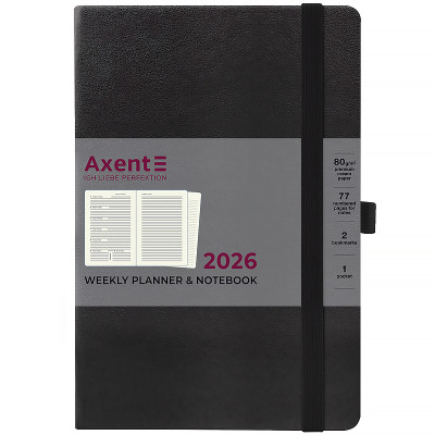 Тижневик Axent датований 2026 Prime Strong 145х210, чорний (8507-26-01-A) Вінниця - фото 2