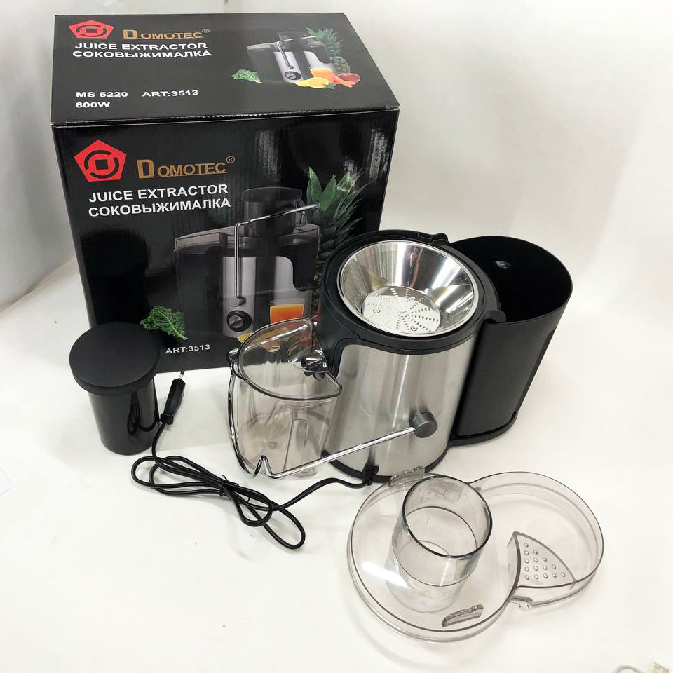Соковижималка для яблук Domotec MS-5220 600 W, Соковижималка для помідорів ягід SC-14 Львів - фото 16