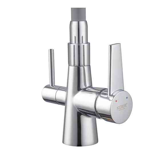 Кухонний змішувач KOER KB-72003-01 з силіконовим виливом та виходом для питної води KR3375 Харків