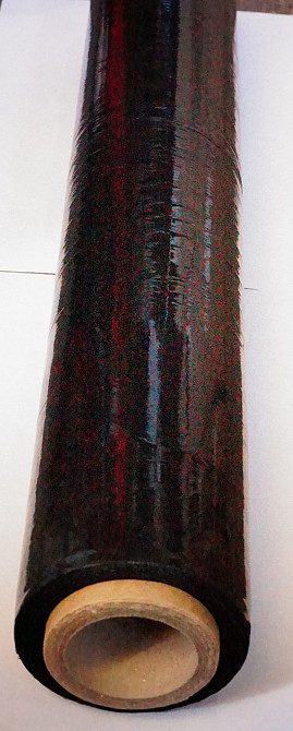 Стрейч-плёнка чёрная 1.5 кг (вес со втулкой) 190м*500мм*19мкм Павлоград - изображение 3