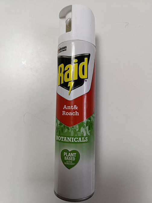 Дихлофос ,Аэрозоль от ползающих  насекомых,от тараканов и муравьев  Raid Botanicals 300 мл Харьков - изображение 1