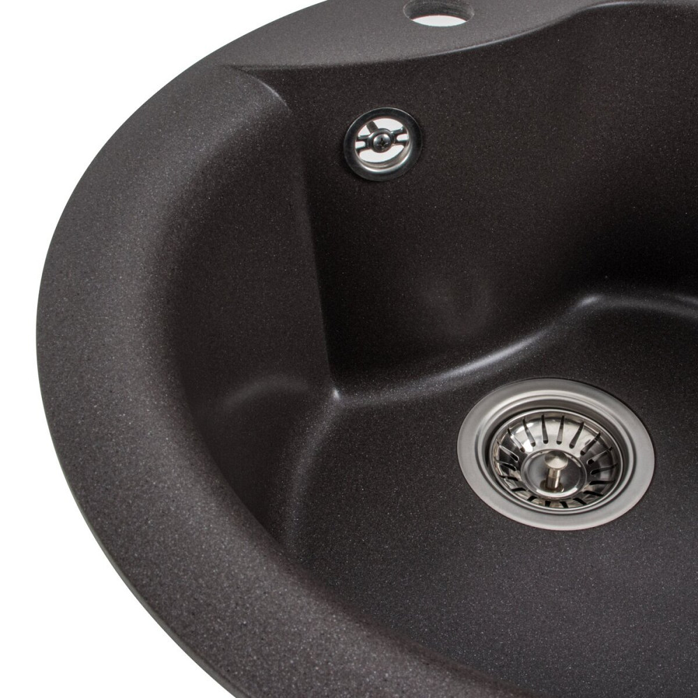 Гранітна мийка для кухні VALESO 480 TURAS матова Гренадін Коломия - фото 4