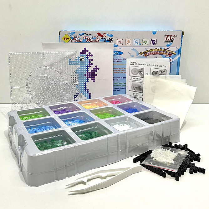 Термомозаїка Підводний світ 4000 намистин три основи 3Д фігурки (BT-0099B) Чернигов - изображение 4