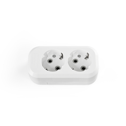 Колодка подовжувача із заземленням 2 розетки біла Standard Titanum Житомир - изображение 4