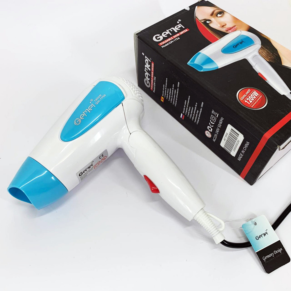Мощный фен для волос Gemei, Профессиональный фен для работы, Хороший мощный фен дома и салона HP-53 Львов - изображение 13