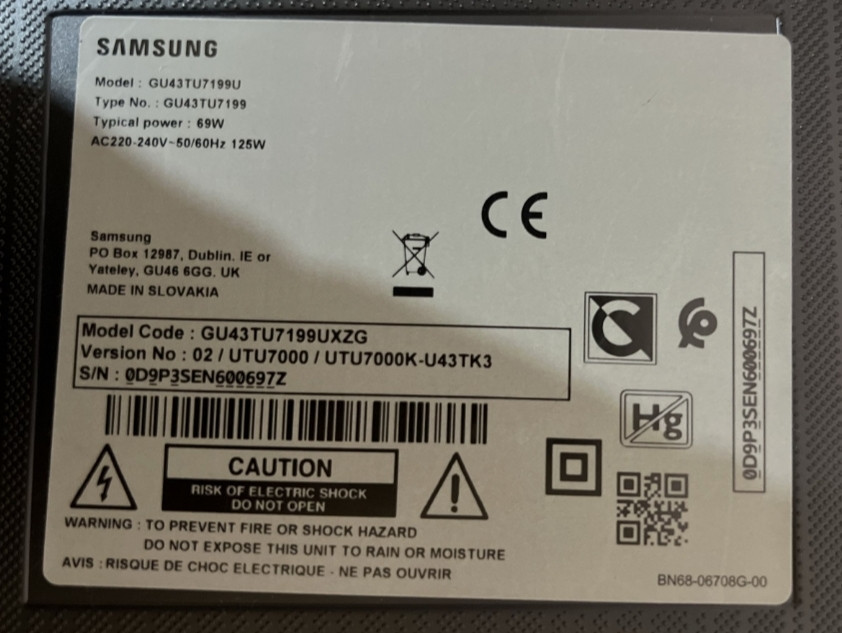 Телевизор Samsung 43