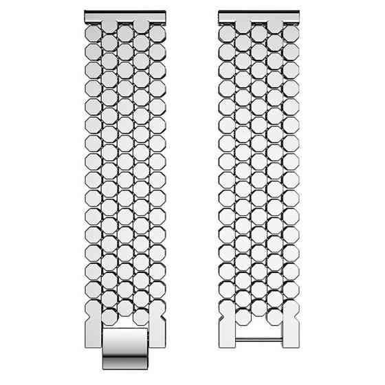 Браслет для часов металлический Besta Honey Silver (22 мм) Серебристый Киев