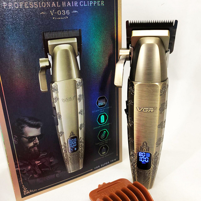 Акумуляторна машинка для стрижки CF-390 VGR V-036 Київ - фото 7
