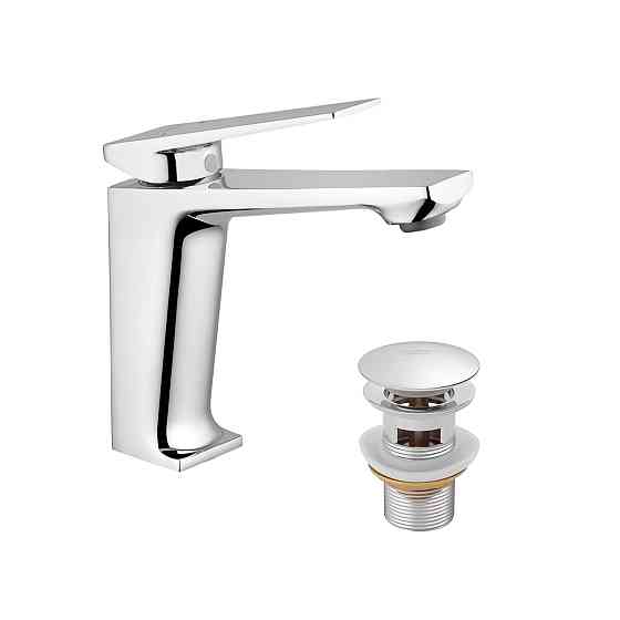 Смеситель для раковины Kroner KRP Ersel - C0111BV с донным клапаном Киев