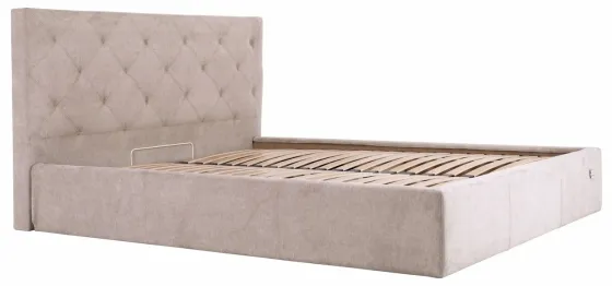 Кровать Двуспальная Bristol Comfort 160 х 200 см Rosto 13 С подъемным механизмом и нишей для белья Бежевый Киев