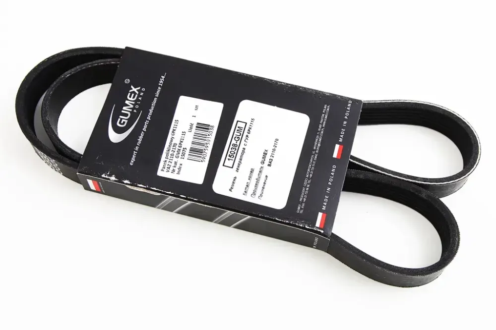 Ремень ГУР 2110, 2170 без кондиц. Gumex 1115 ручейк. Винница - изображение 2