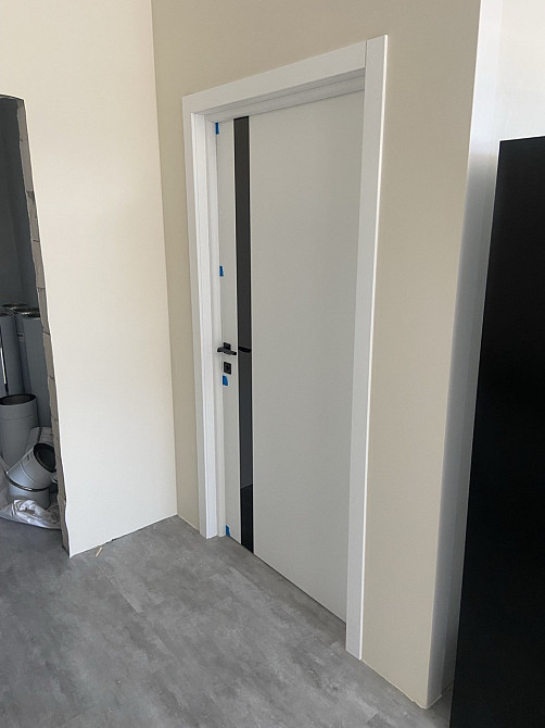 Двери PLATO LINE PTL4.  Полотно, эко-шпон Белый мат Киев - изображение 2