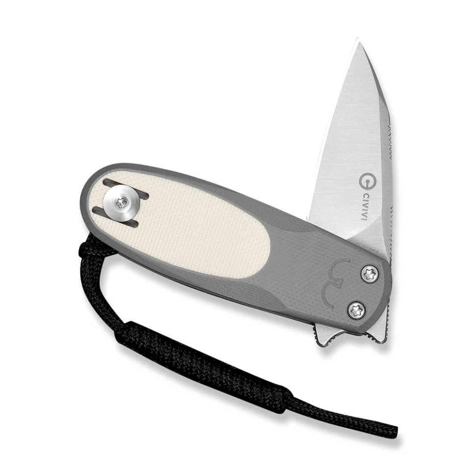 Ніж складаний кишеньковий Civivi Purr, (4.65 см) Nitro-V / G10 сірий/айворі Киев - изображение 3