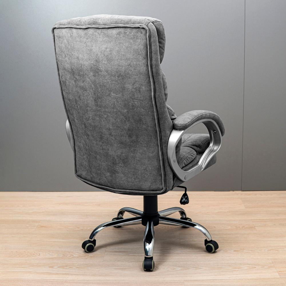 Офісне крісло керівника ManhattanDesign Хром Tilt М-1 Gray (Прогумовані колеса) Днепр - изображение 8