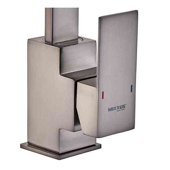Кухонный смеситель Mixxus KUB-011 Graphite из нержавеющей стали SUS304, цвет графит (MI6096) Харьков