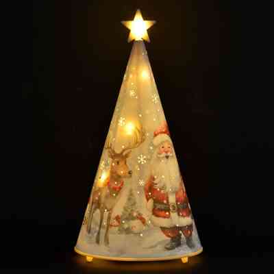 Украшение декоративное YES! Fun Елка-светильник картон LED 22 см (801217) Винница