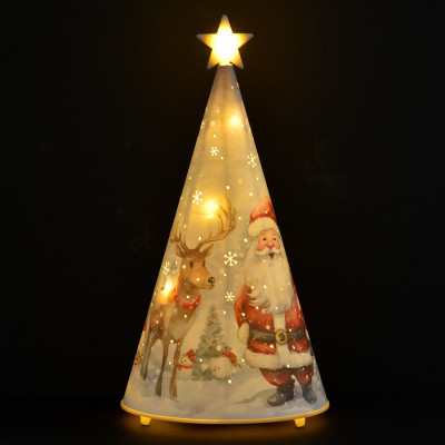 Украшение декоративное YES! Fun Елка-светильник картон LED 22 см (801217) Винница - изображение 2