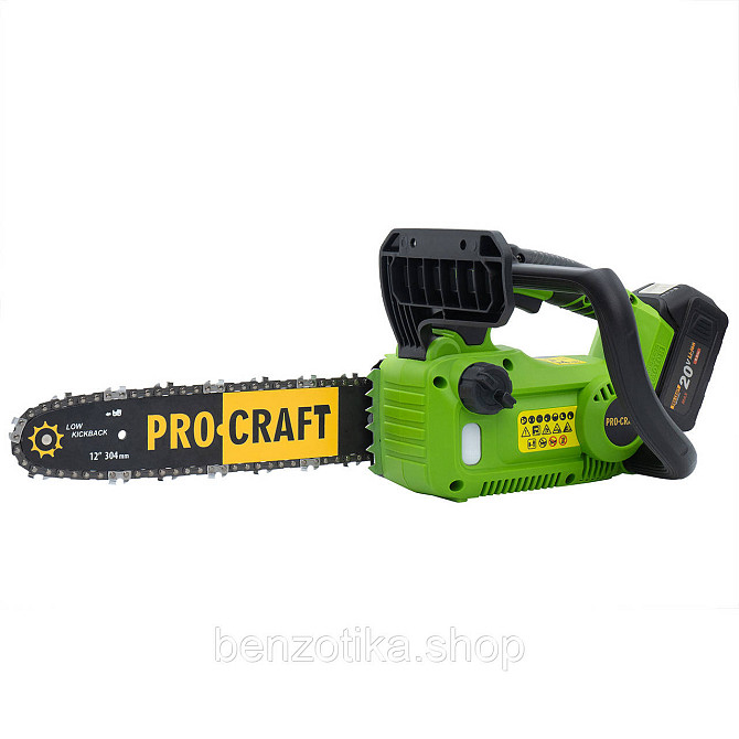 Акумуляторна ланцюгова пила Procraft PKA42Li + 1 акб 4Аг + ЗП charger20/1 + Олива для ланцюга 1л Киев - изображение 7