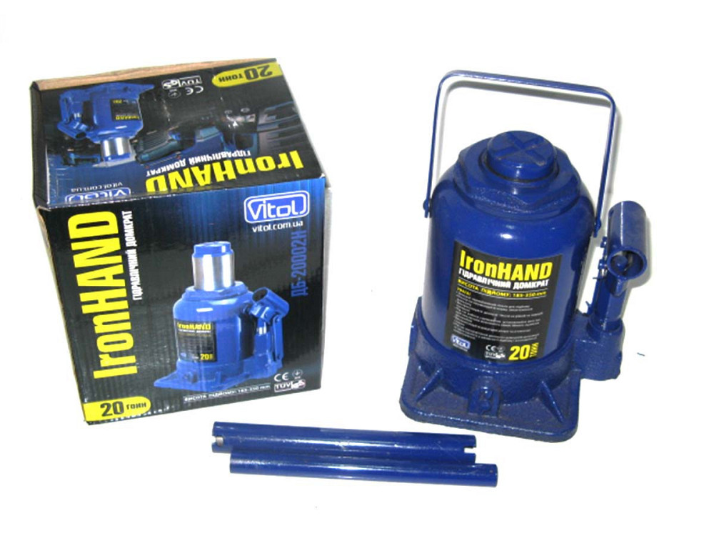 Домкрат гідравл. 20т 350мм IronHAND Вінниця - фото 1