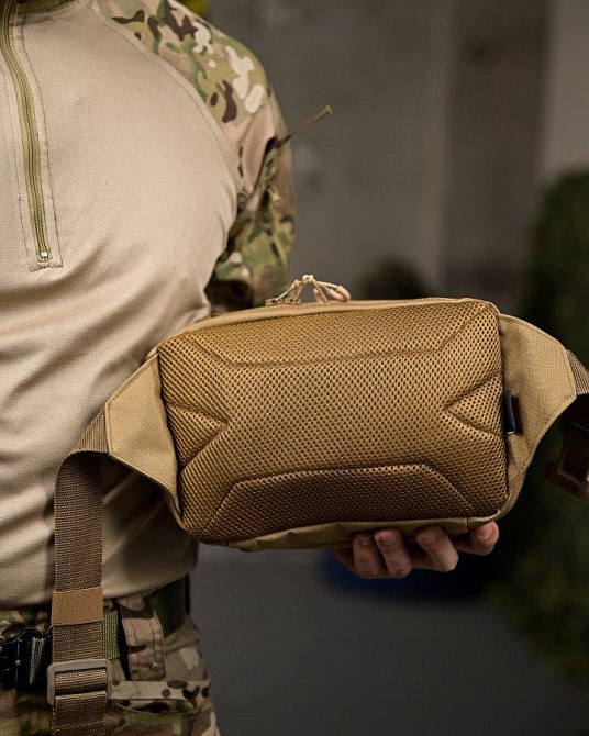 Тактическая поясная  сумка laberis койот ПП4766 Одесса - изображение 7