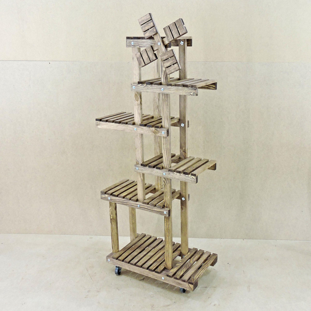 Підставка для квітів "Матурі 3" на коліщатках капучино Миколаїв - фото 7