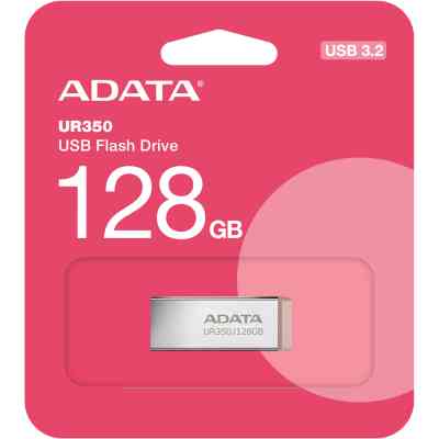 USB флеш накопитель ADATA 128GB UR350 Silver/Beige USB 3.2 (UR350-128G-RSR/BG) Винница