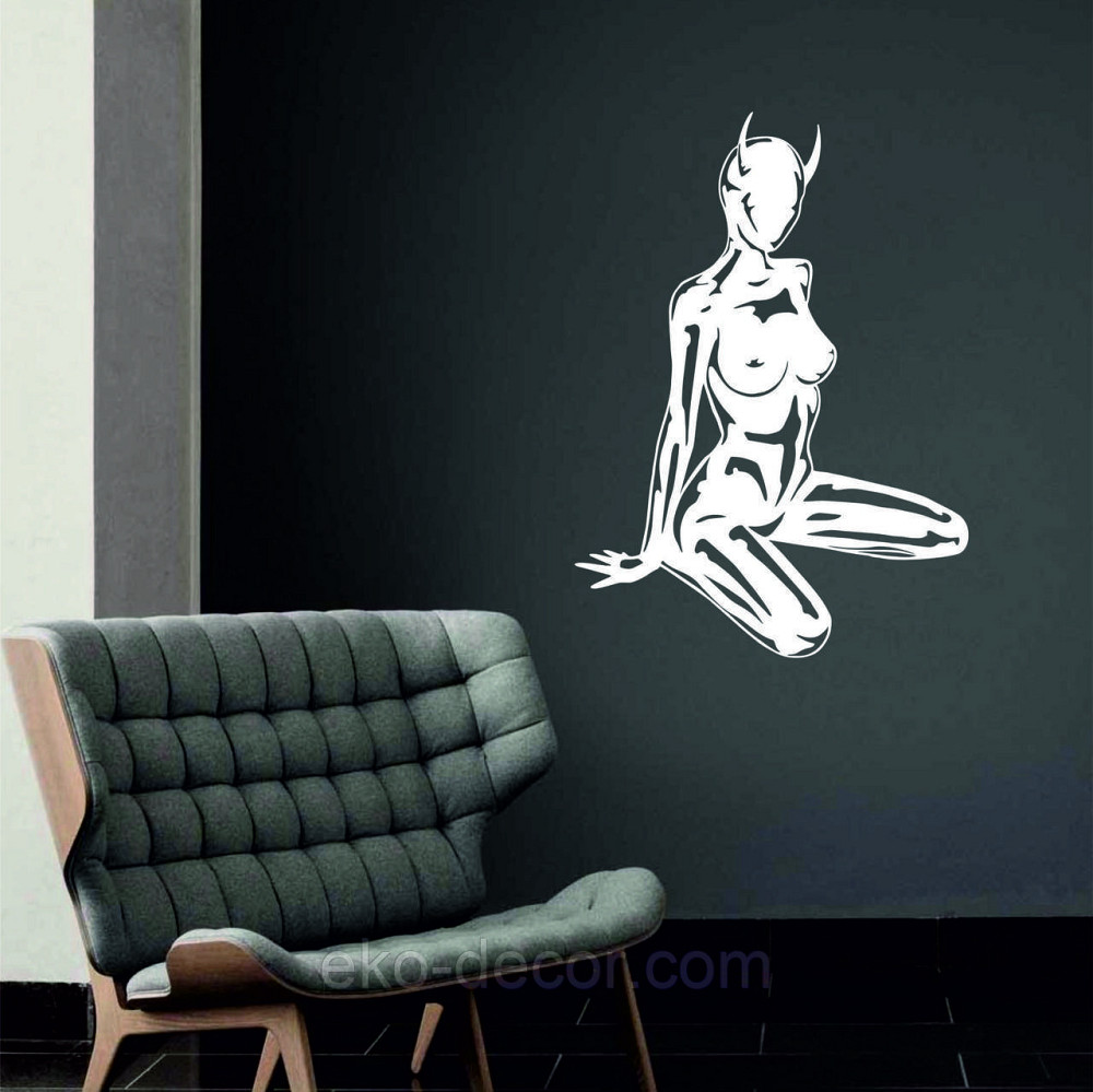 Декоративное настенное Панно «Девушка», Декор на стену 70*50 см, Белый Киев - изображение 1