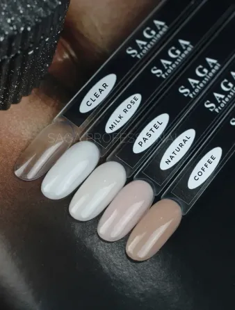 Гель для наращивания Saga Stiff Gel 05 густой гель-желе кофе Киев