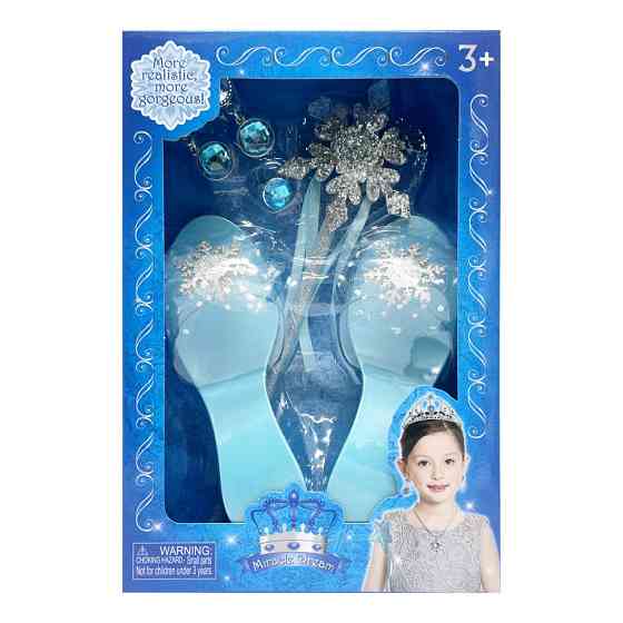 Набір аксесуарів для дівчат QS00025D1(Blue) блакитний, туфлі в комплекті Вінниця