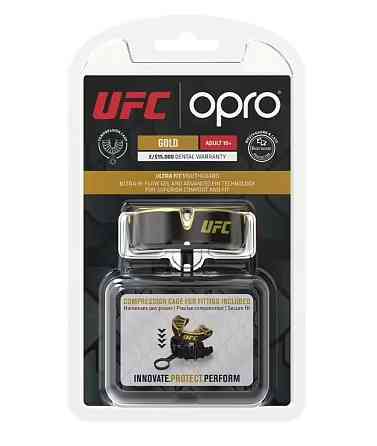 Капа OPRO Gold UFC доросла (вік 11+)  Black/Gold (art.102516001) Луцьк