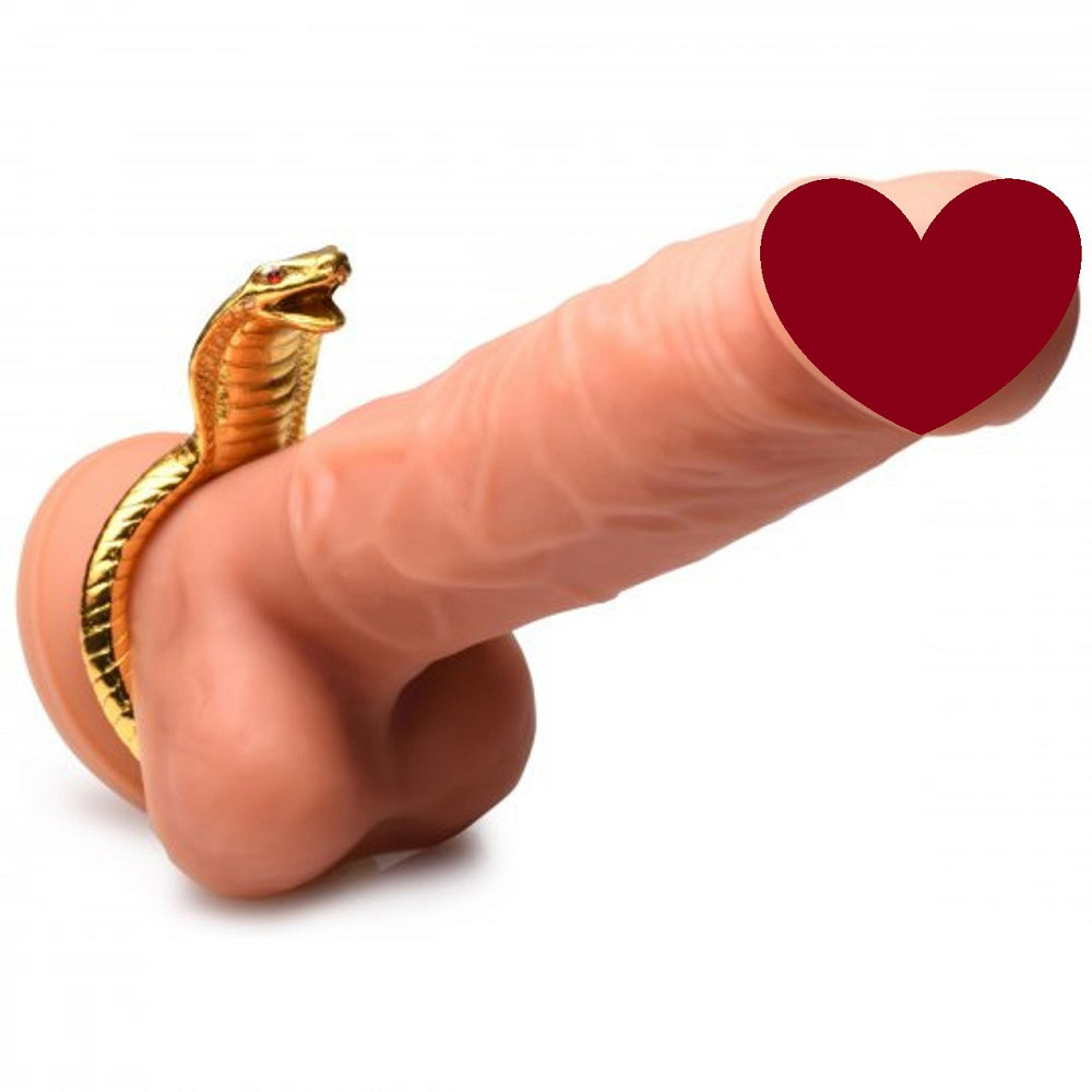 Эрекционное кольцо на пенис Cobra King золотистое Sex Aura Киев - изображение 1