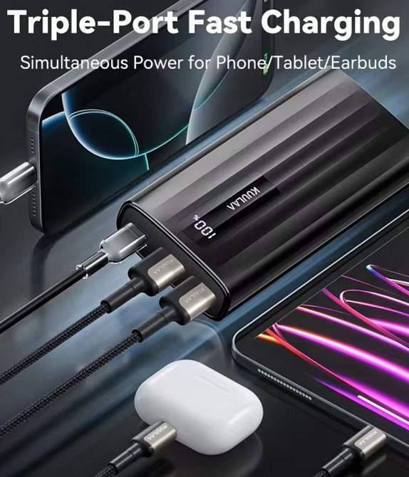 Павербанк KUULAA 20000mAh 22.5W PD Fast Charging Харків - фото 1
