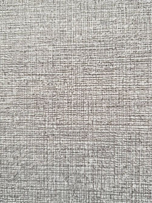 Шпалери метрові вінілові на флізелін AdaWall Beta метрові однотонні під тканину під льон білий з сірим Київ - фото 2