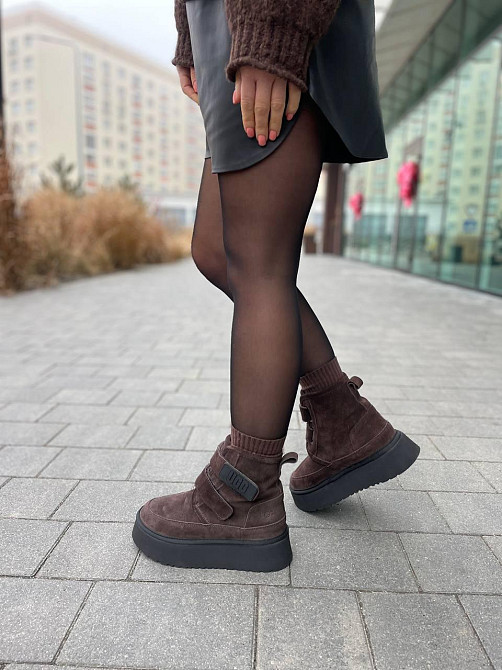 Jasmine Угги жіночі Jasmine коричневі натуральна замша зимові (5724) Коломия - фото 5