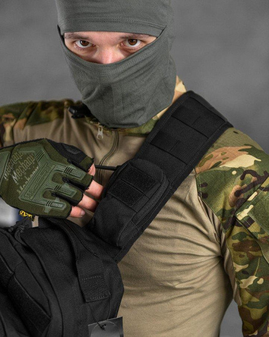 Сумка через плечо тактическая SILVER KNIGHT black РГ5516 Одесса - изображение 10