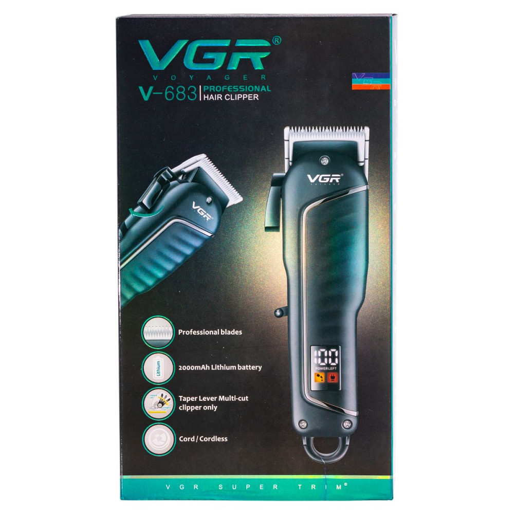 VGR Машинка для стрижки LED професійна з насадками VGR V-683 Коломия - фото 2