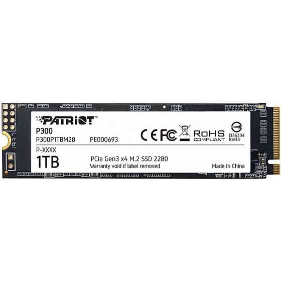 Накопичувач SSD 1TB Patriot P300 M.2 2280 PCIe 3.0 x4 NVMe TLC (P300P1TBM28) M.2 2280 Харьков