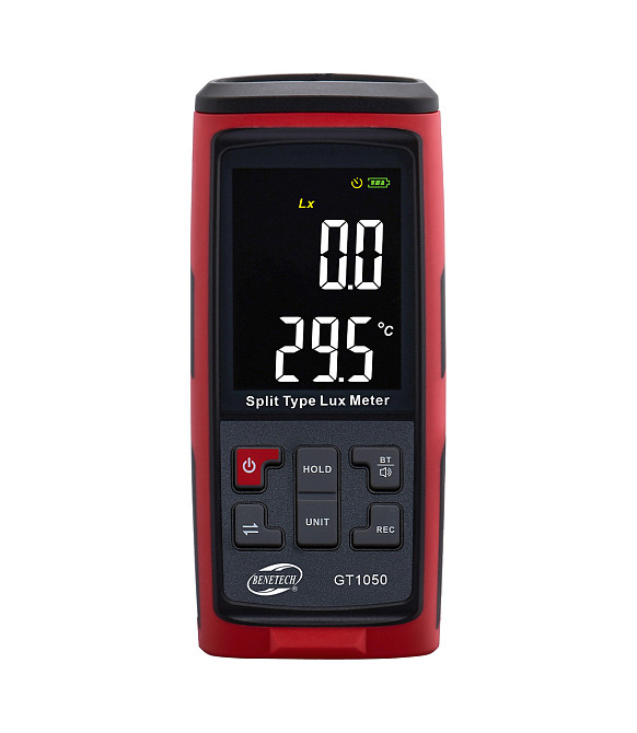 Люксметр + термометр (вимірювач рівня освітленості) Bluetooth BENETECH GT1050 Чернігів - фото 2