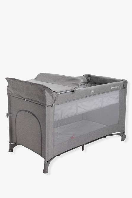 Ліжко-манеж дитяче з другим ярусом та пеленатором VELANO Tino, light grey Київ - фото 5