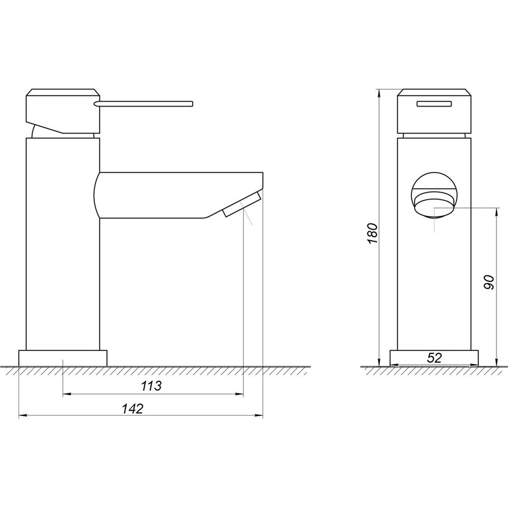 Змішувач для умивальника DOMINO ELLIPSE DCC-101 (000029879) Київ - фото 6