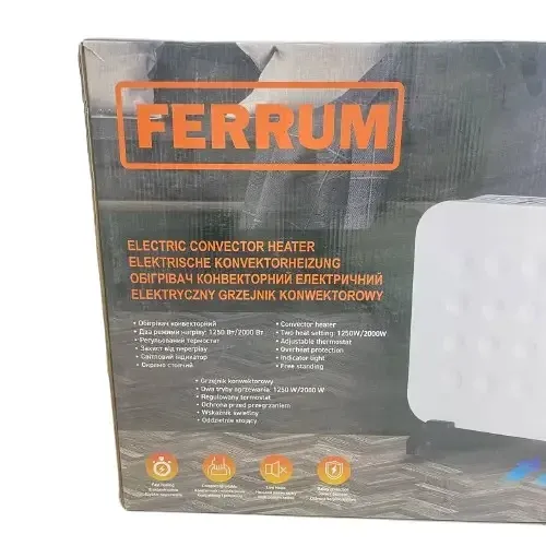Обігрівач FERRUM FRZCH-00 – конвекторний, 2000 Вт, для квартир і офісів Львів - фото 8