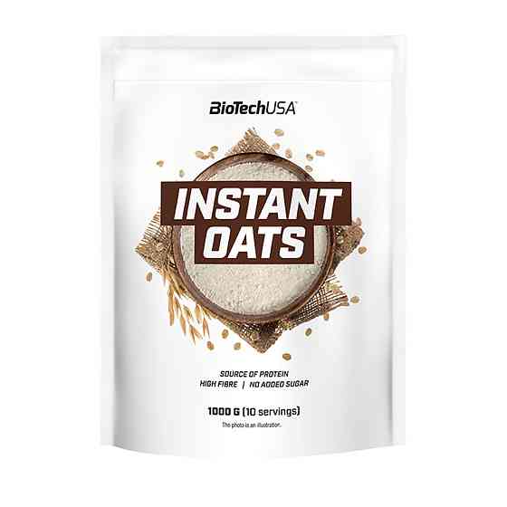 Вівсяні пластівці швидкого приготування BioTech Instant Oats 1000 g (Pure) Луцьк